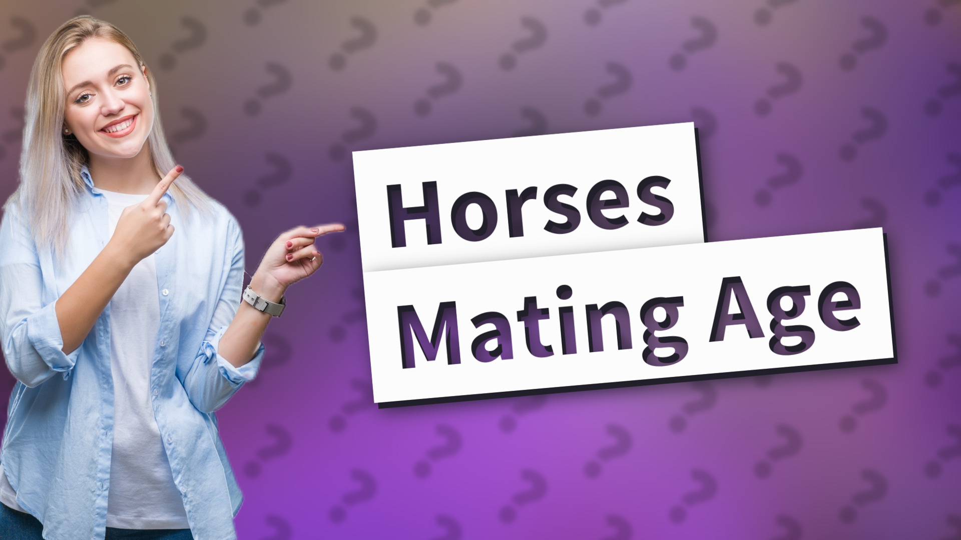 Horses Mating Age