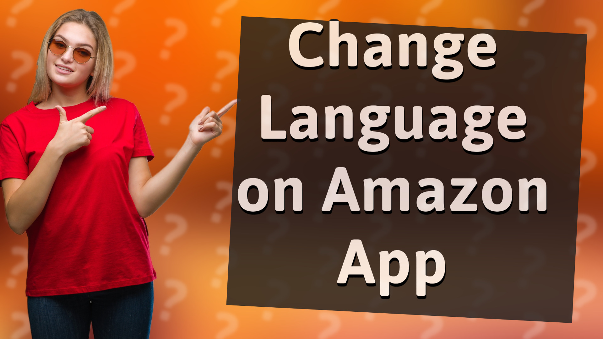 Change Language on Amazon App