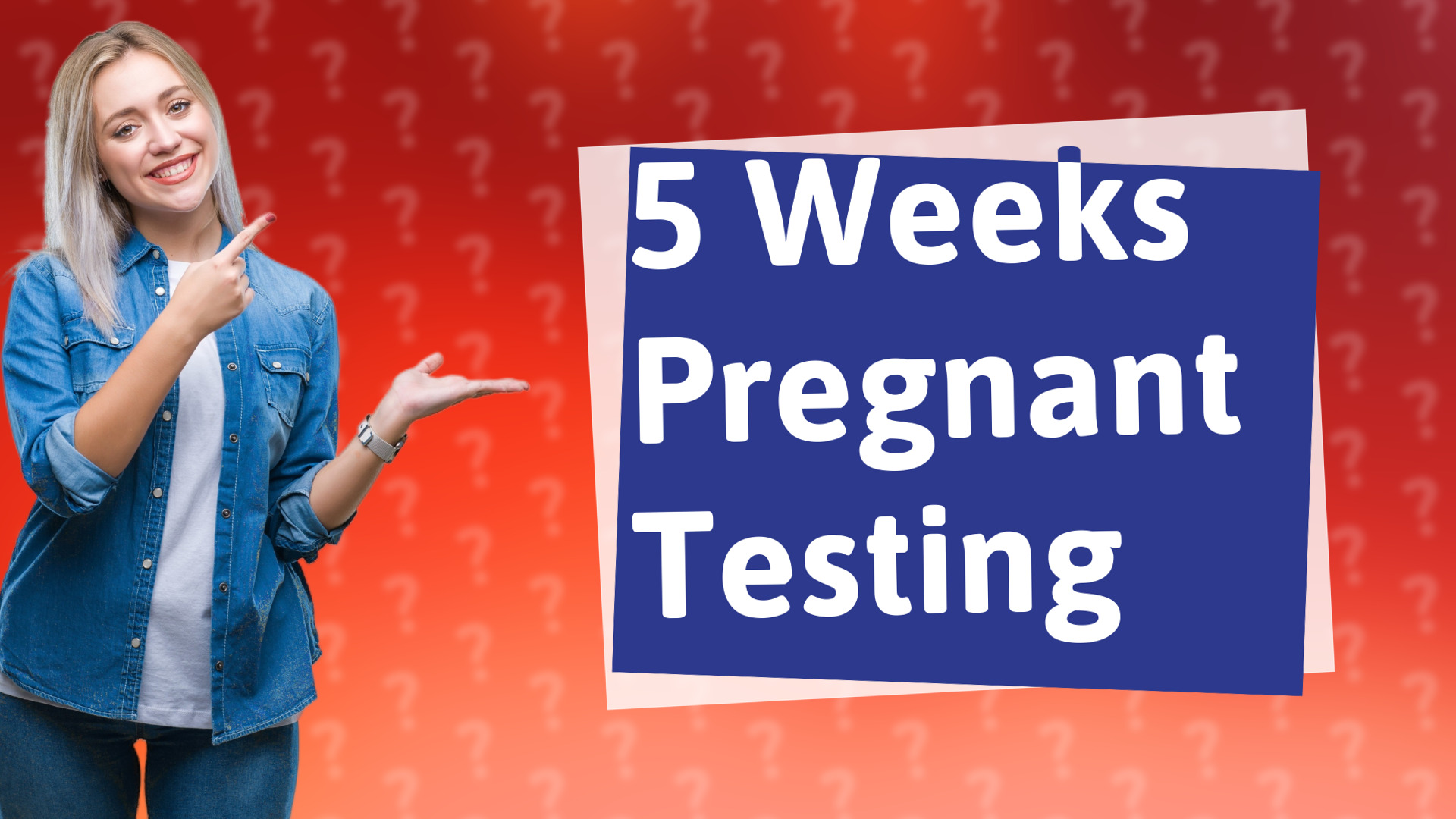 5 Weeks Pregnant Testing