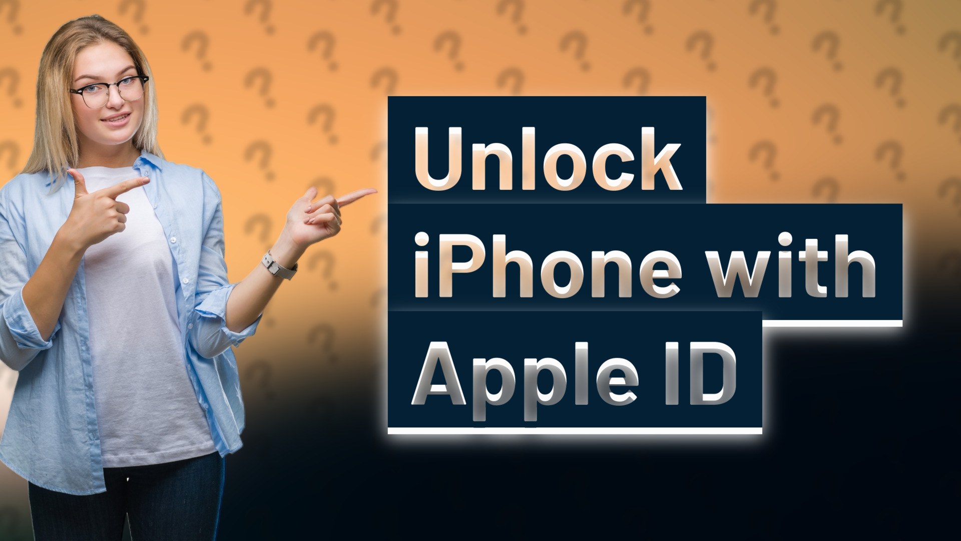 Unlock iPhone with Apple ID