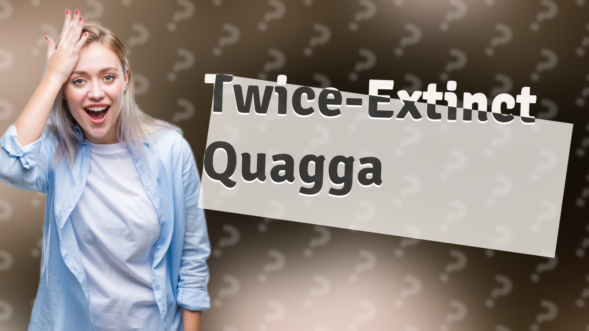 Twice-Extinct Quagga