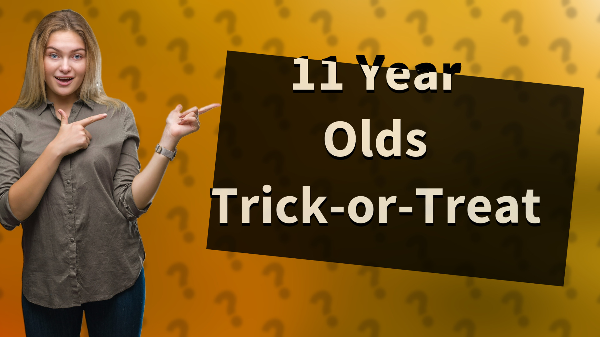 11 Year Olds Trick-or-Treat