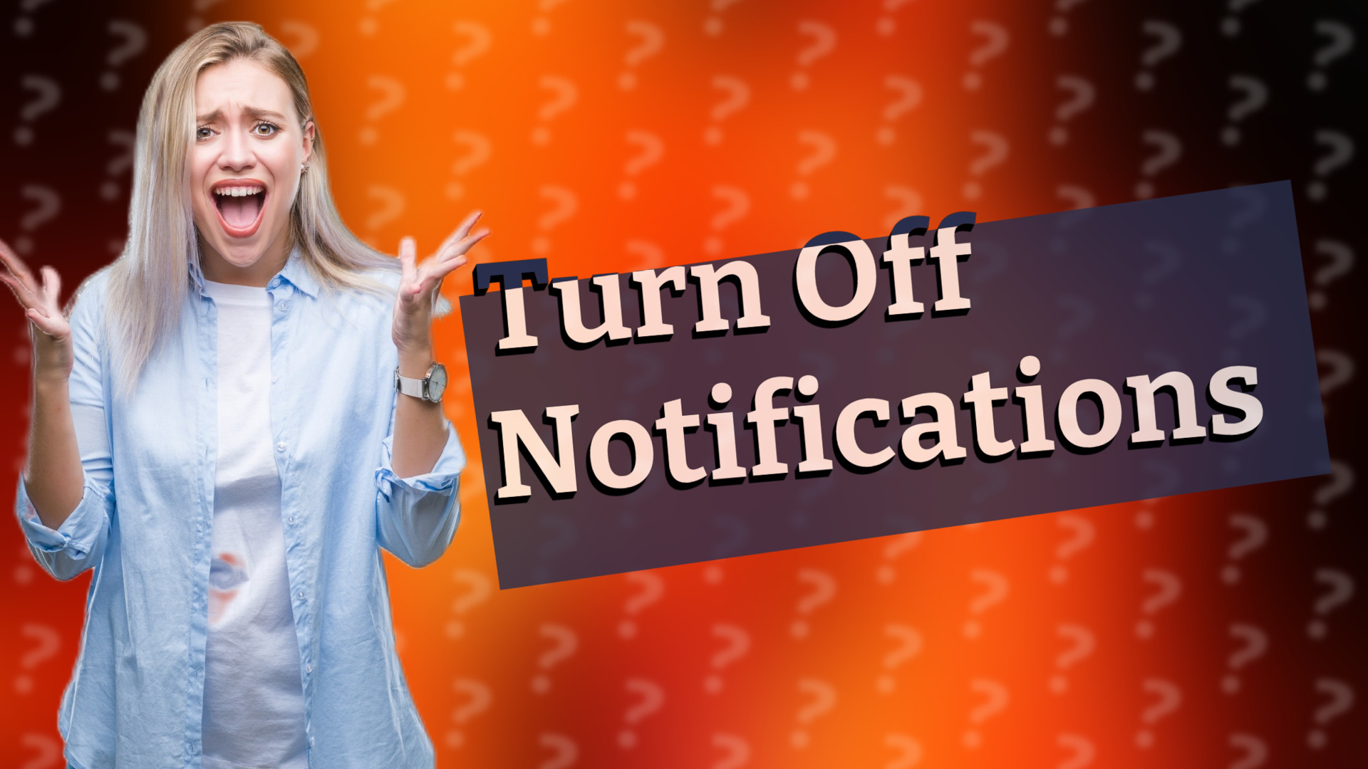 Turn Off Notifications