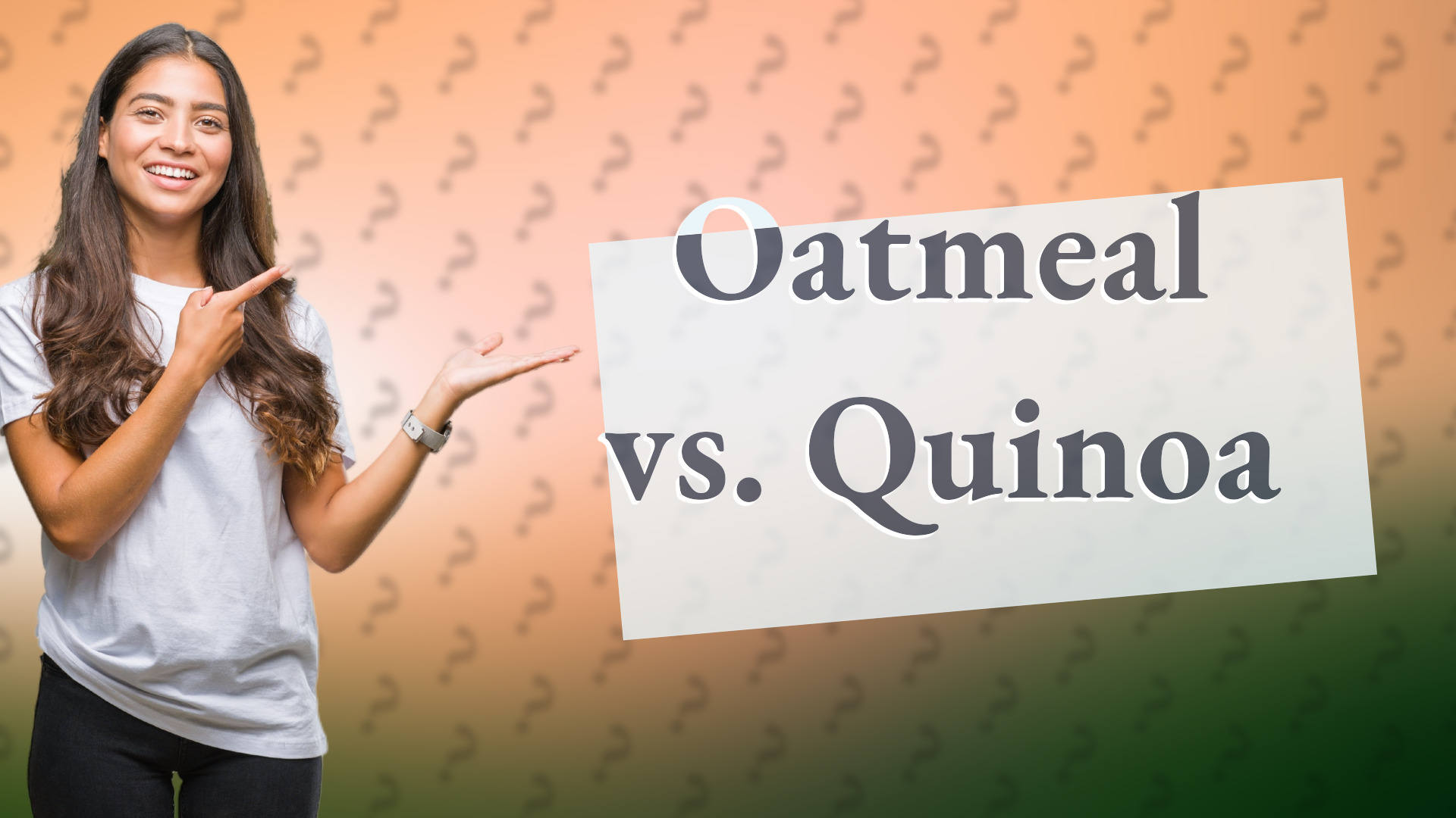 Oatmeal vs. Quinoa