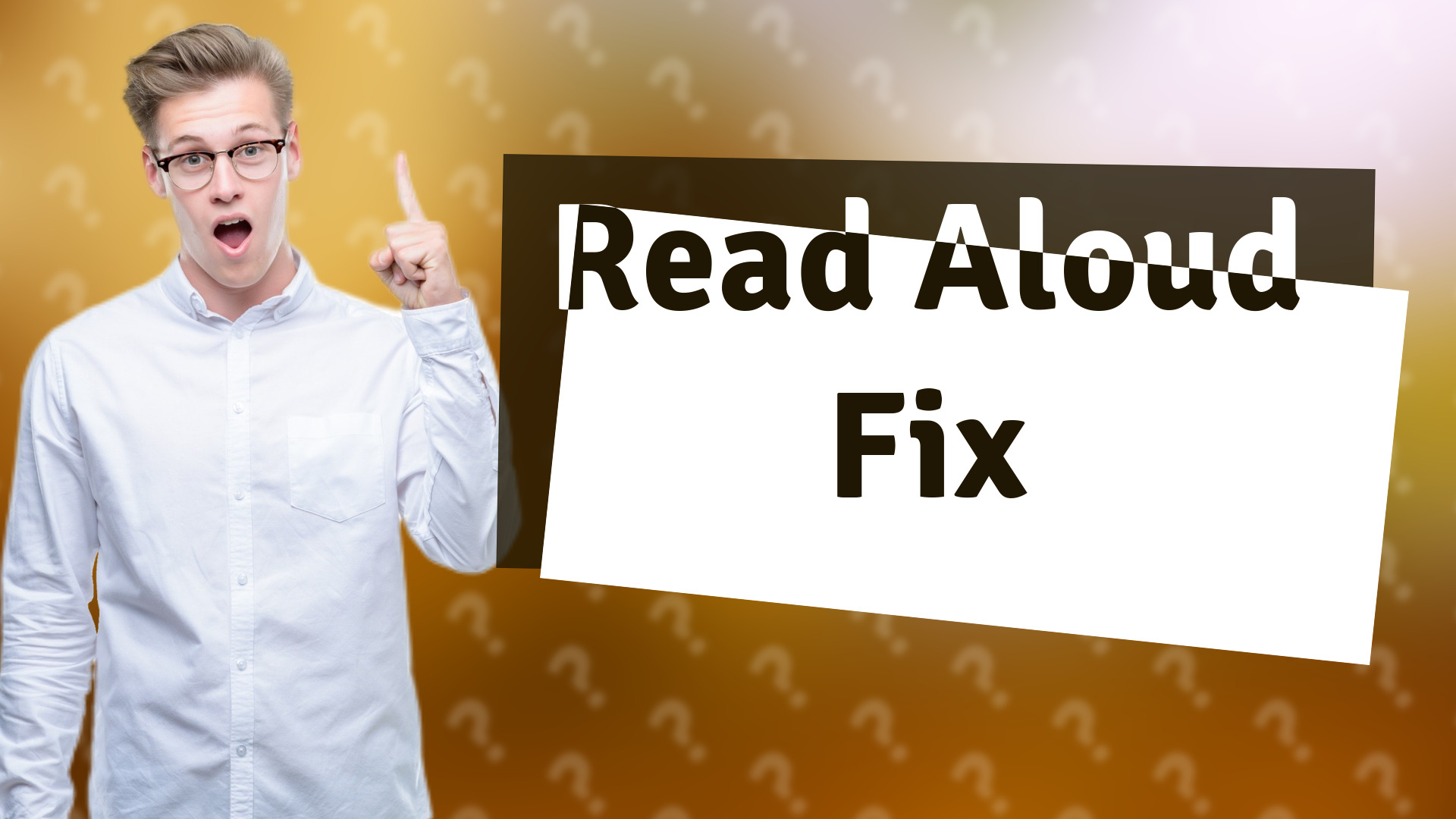 Read Aloud Fix