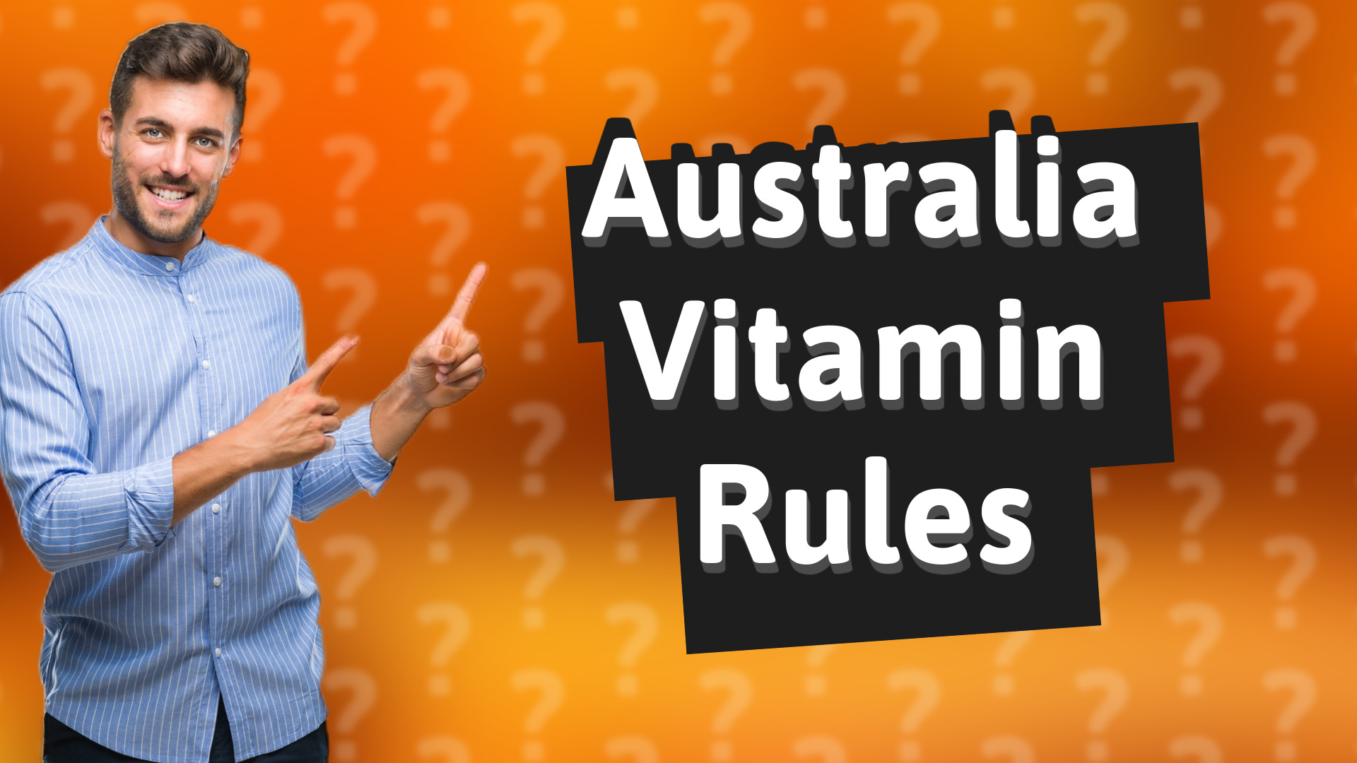 Australia Vitamin Rules