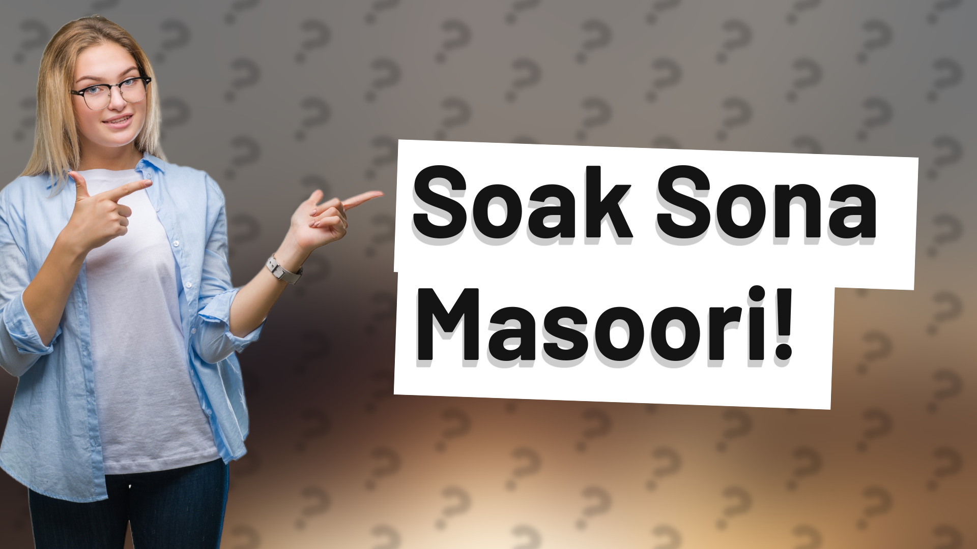 Soak Sona Masoori!