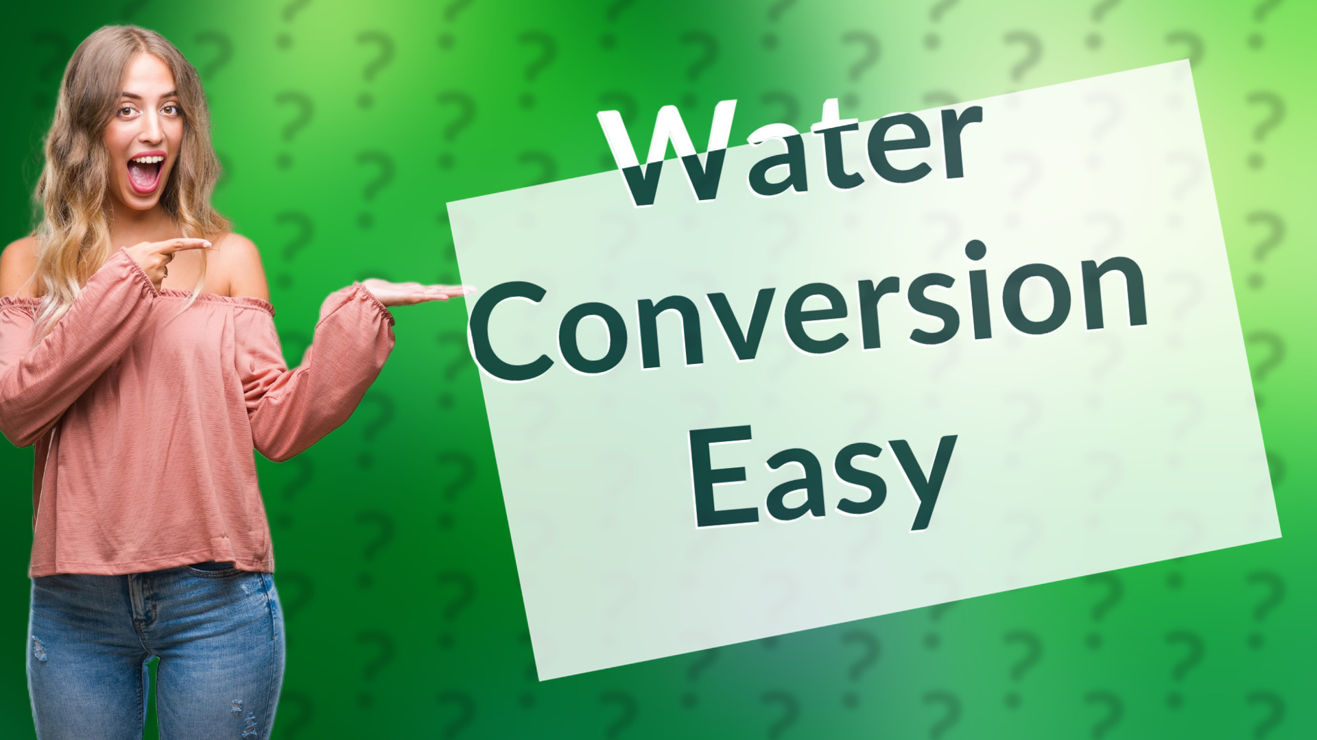 Water Conversion Easy