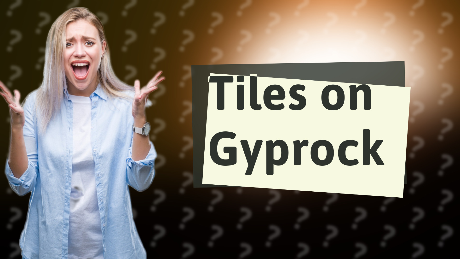 Tiles on Gyprock
