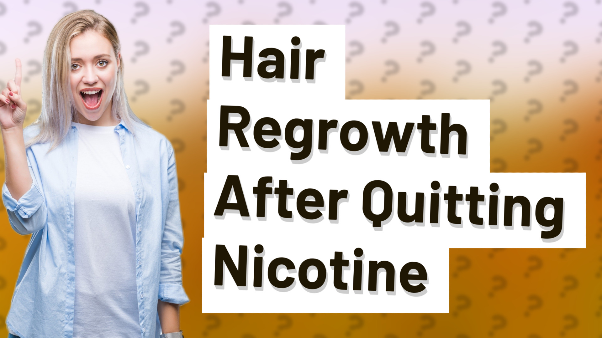 Hair Regrowth After Quitting Nicotine