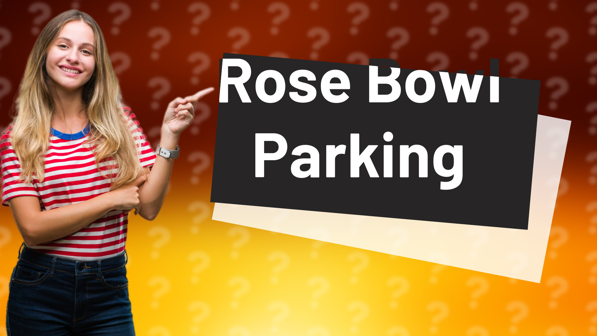 Rose Bowl Parking