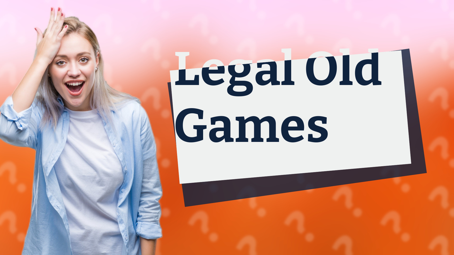 Legal Old Games