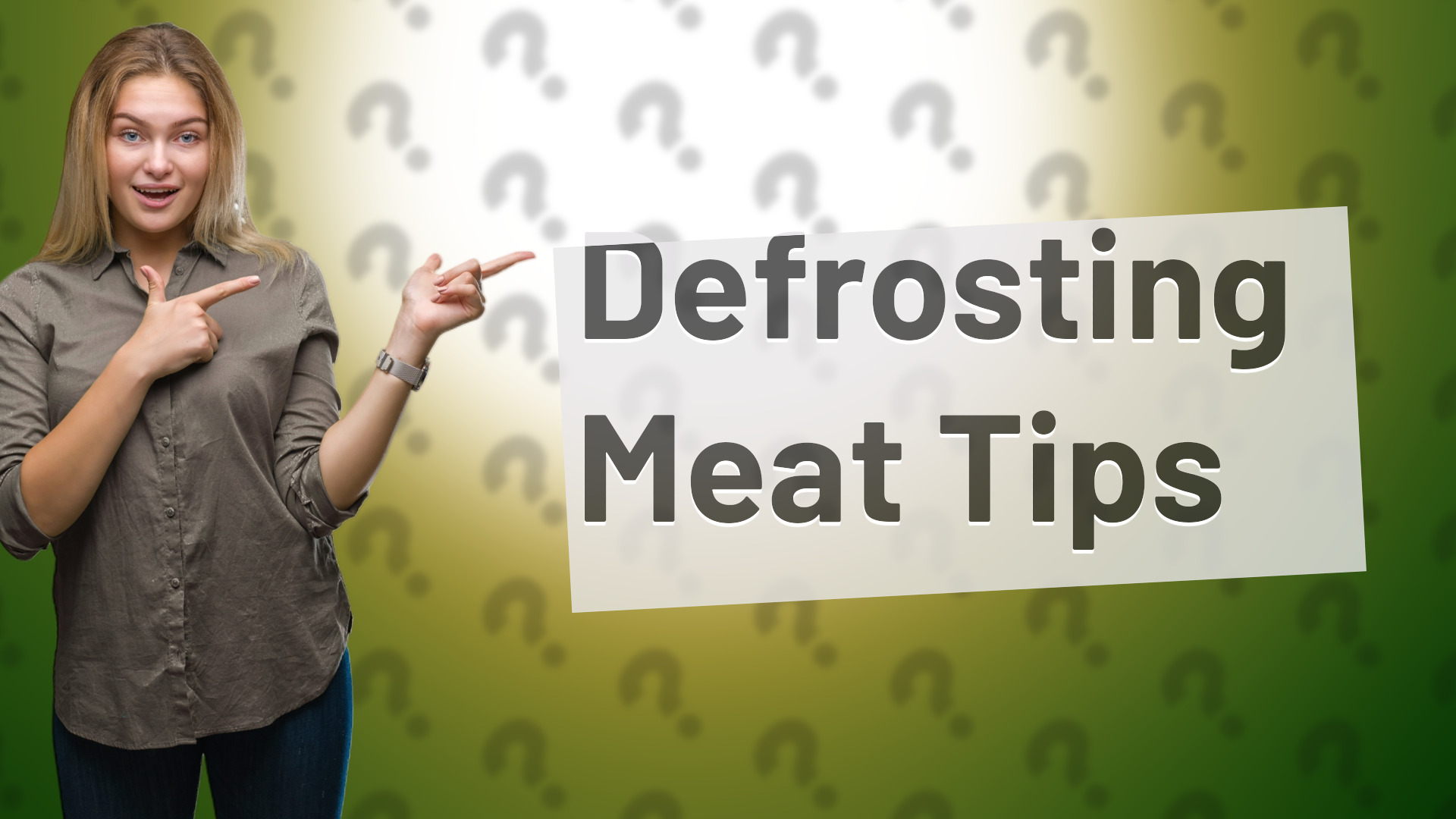 Defrosting Meat Tips