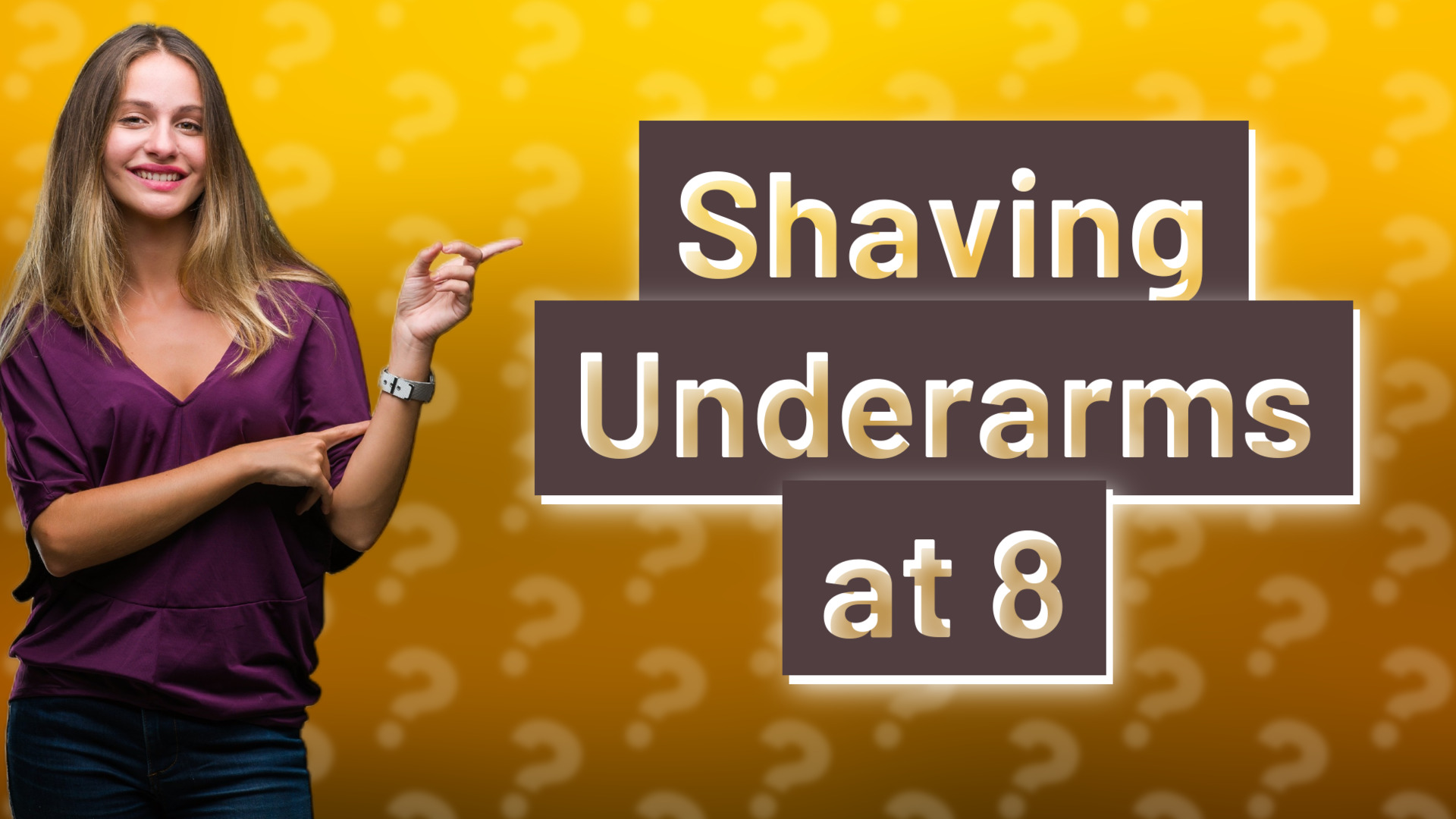 Shaving Underarms at 8