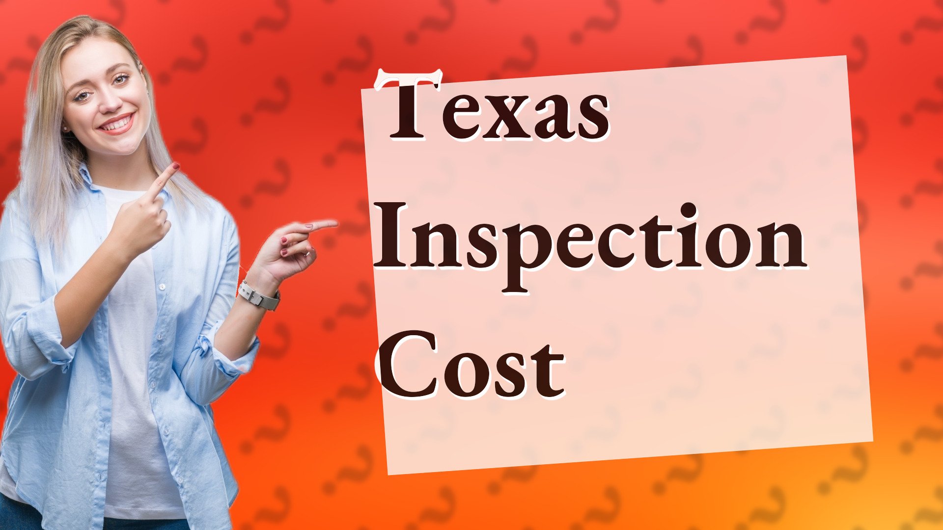 Texas Inspection Cost