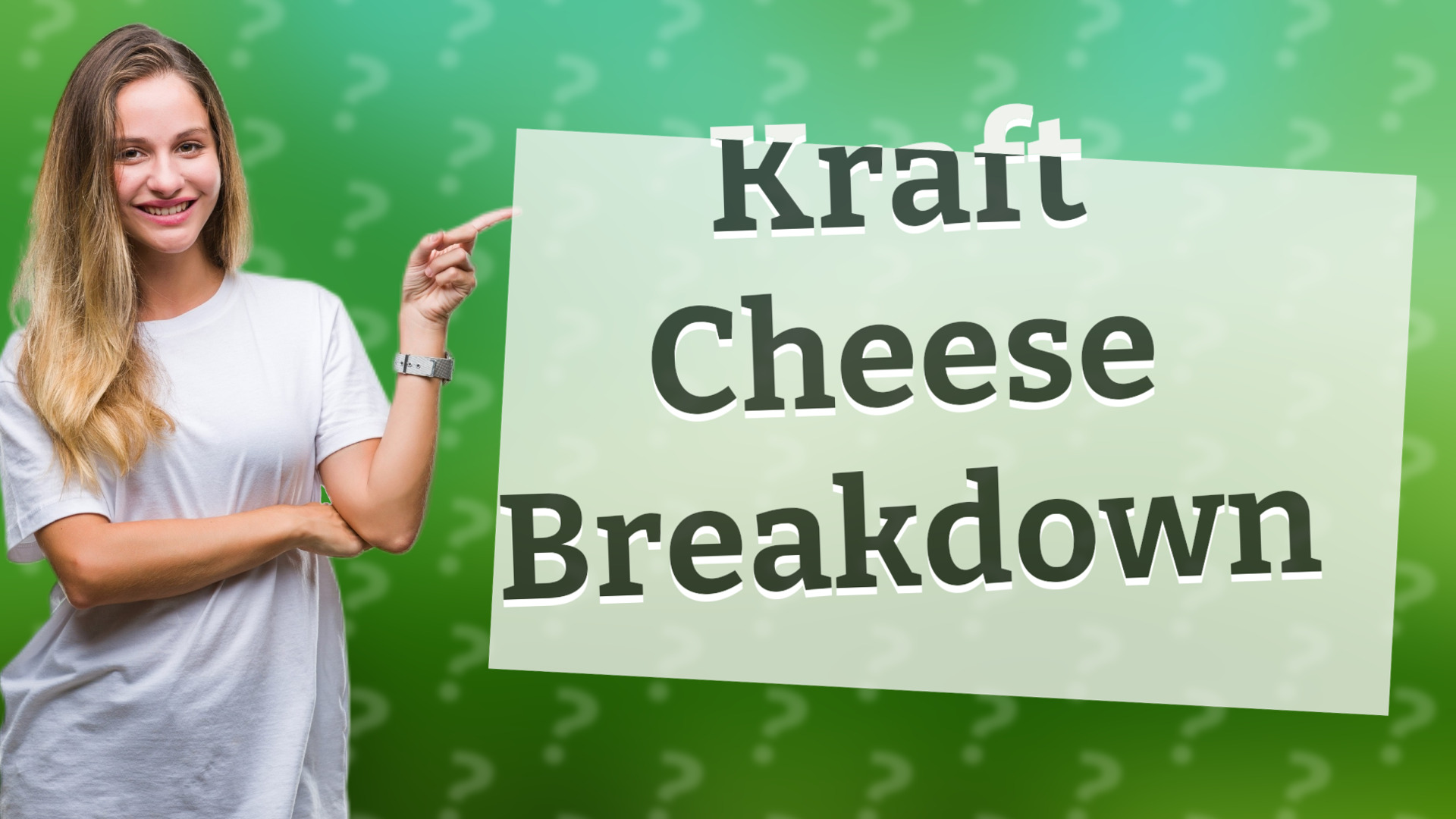 Kraft Cheese Breakdown