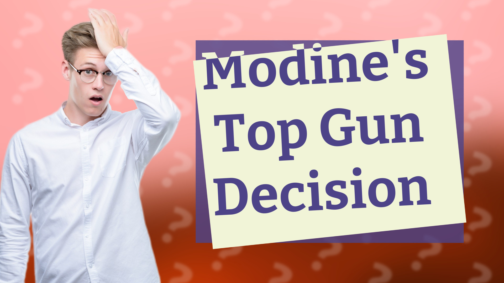 Modine's Top Gun Decision