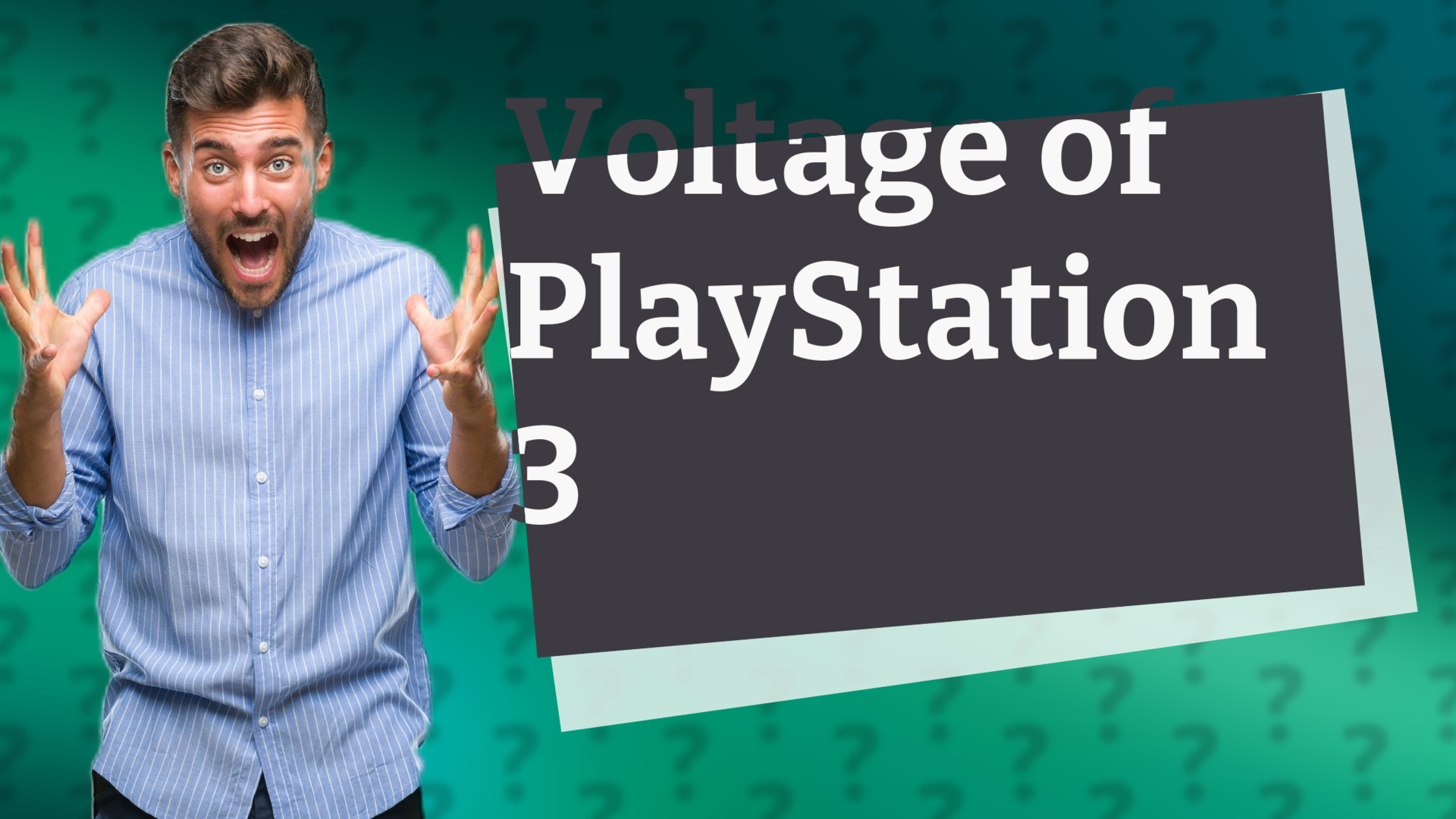 Voltage of PlayStation 3