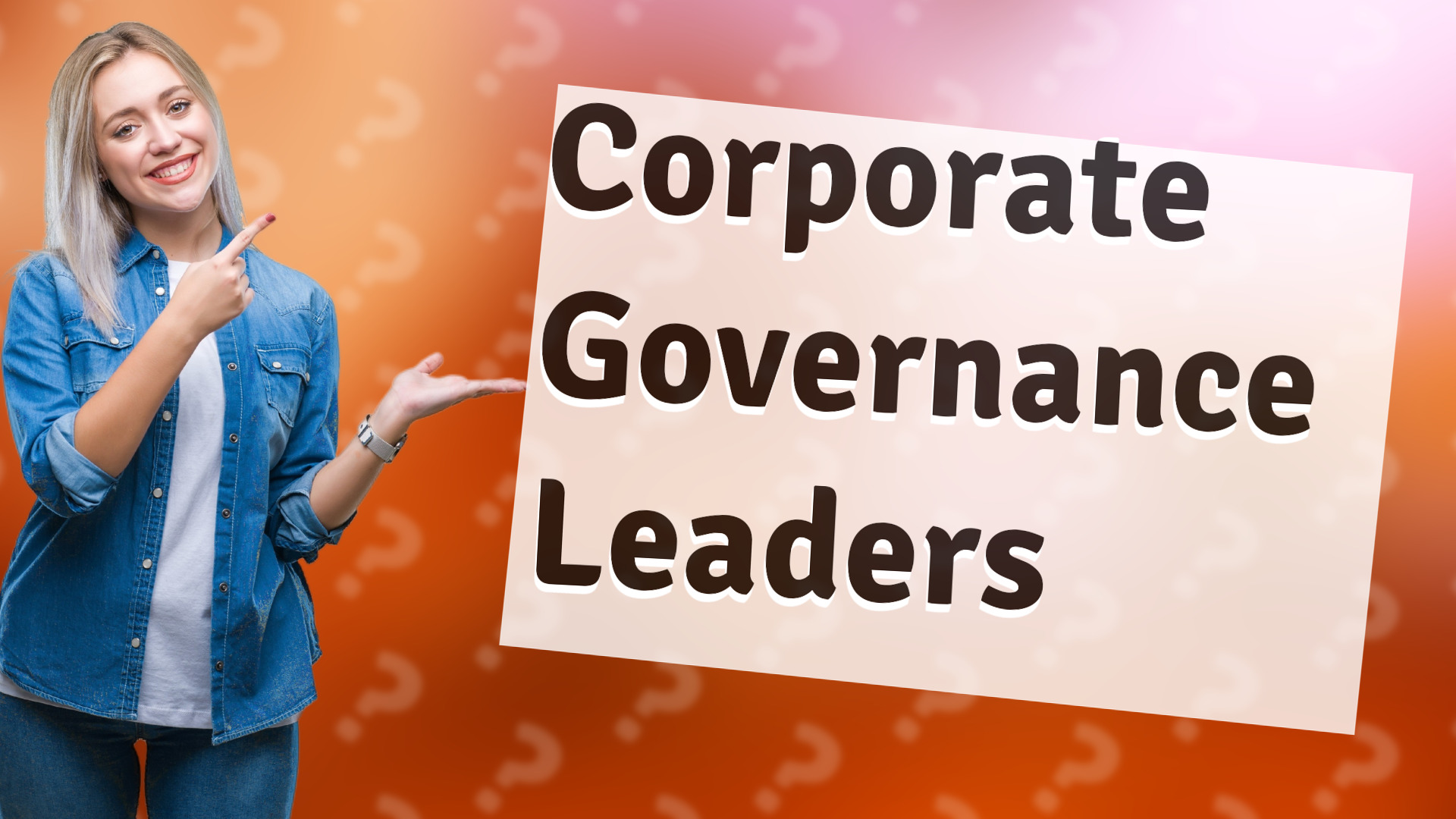 Corporate Governance Leaders