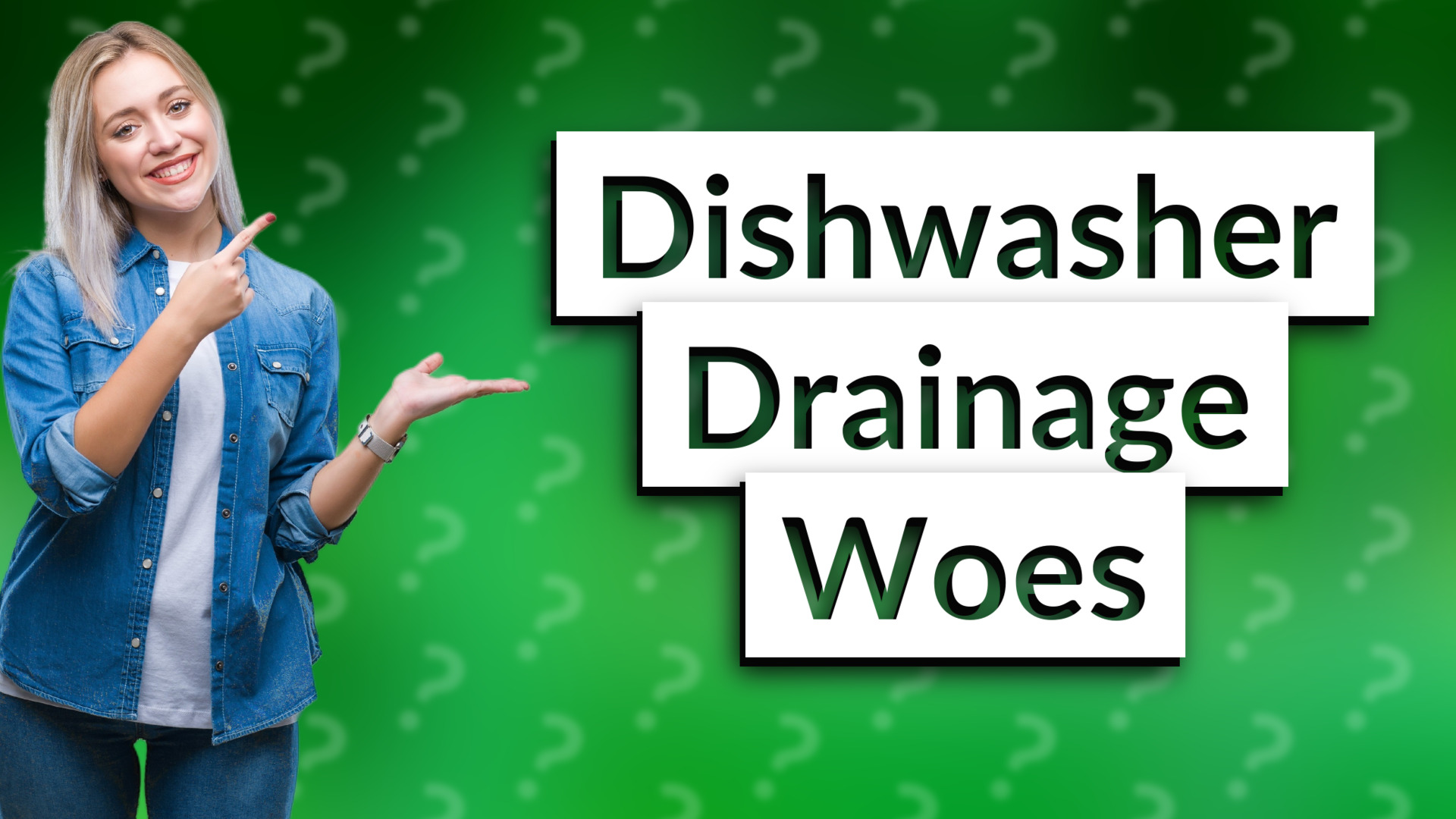 Dishwasher Drainage Woes