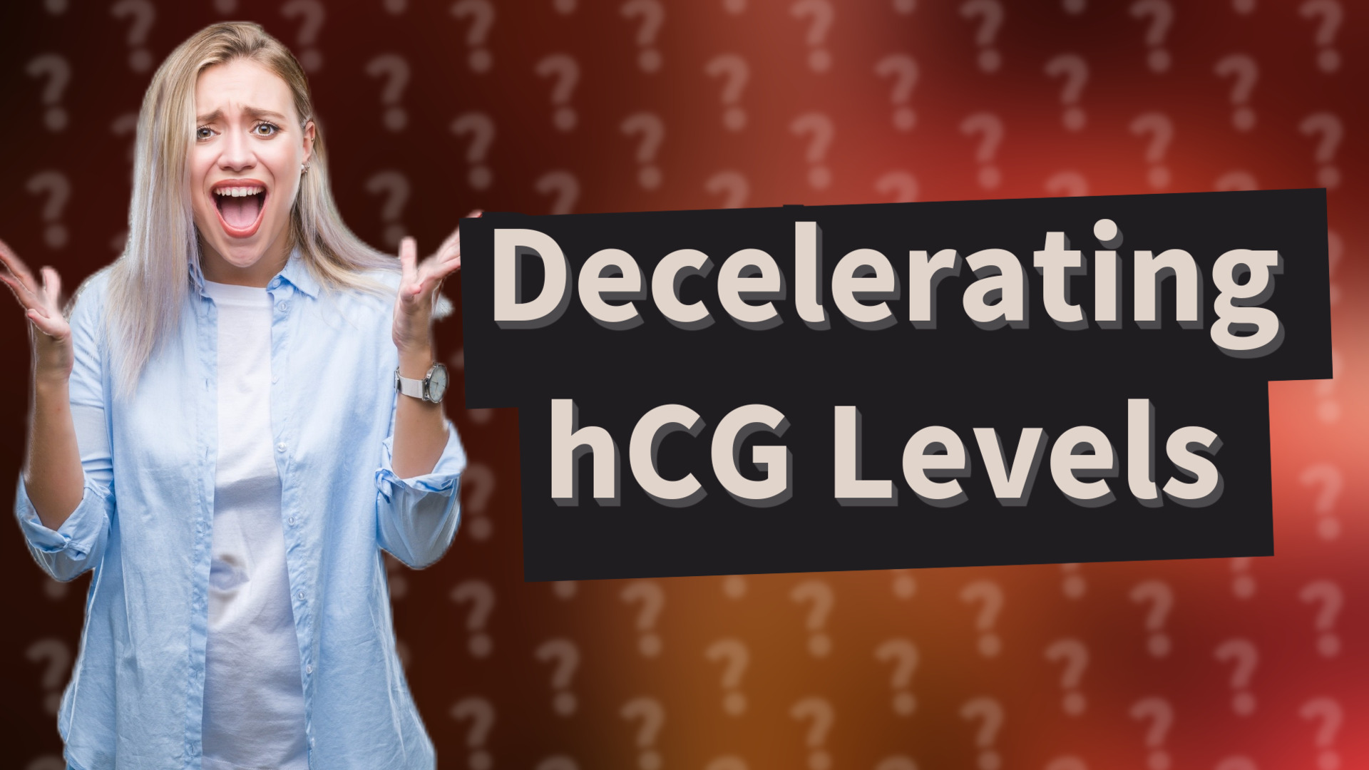Decelerating hCG Levels