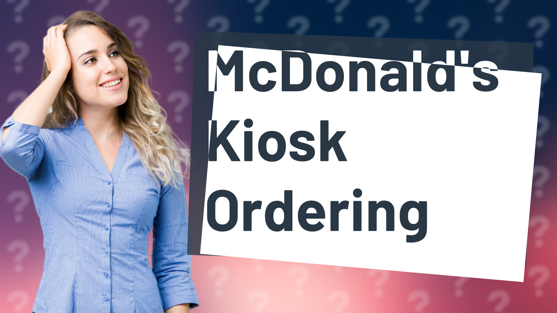 McDonald's Kiosk Ordering