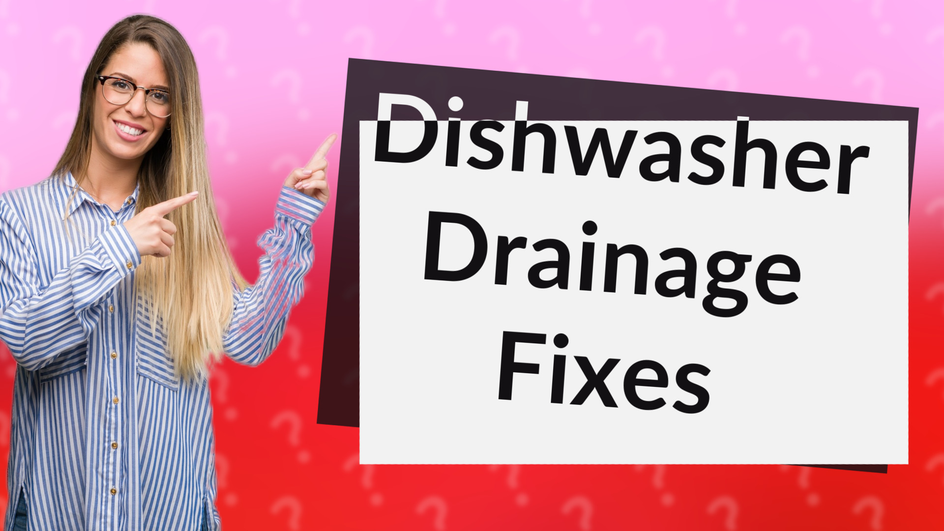 Dishwasher Drainage Fixes