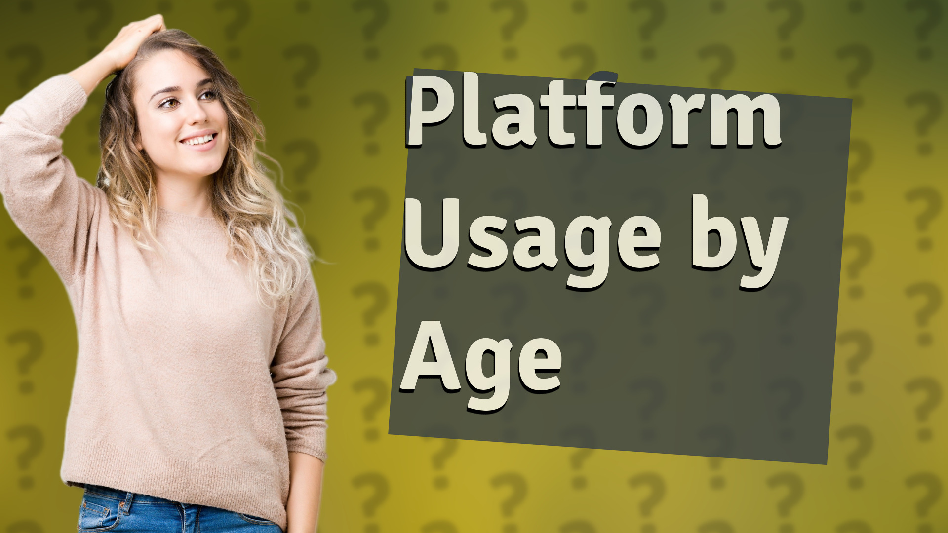 Platform Usage by Age
