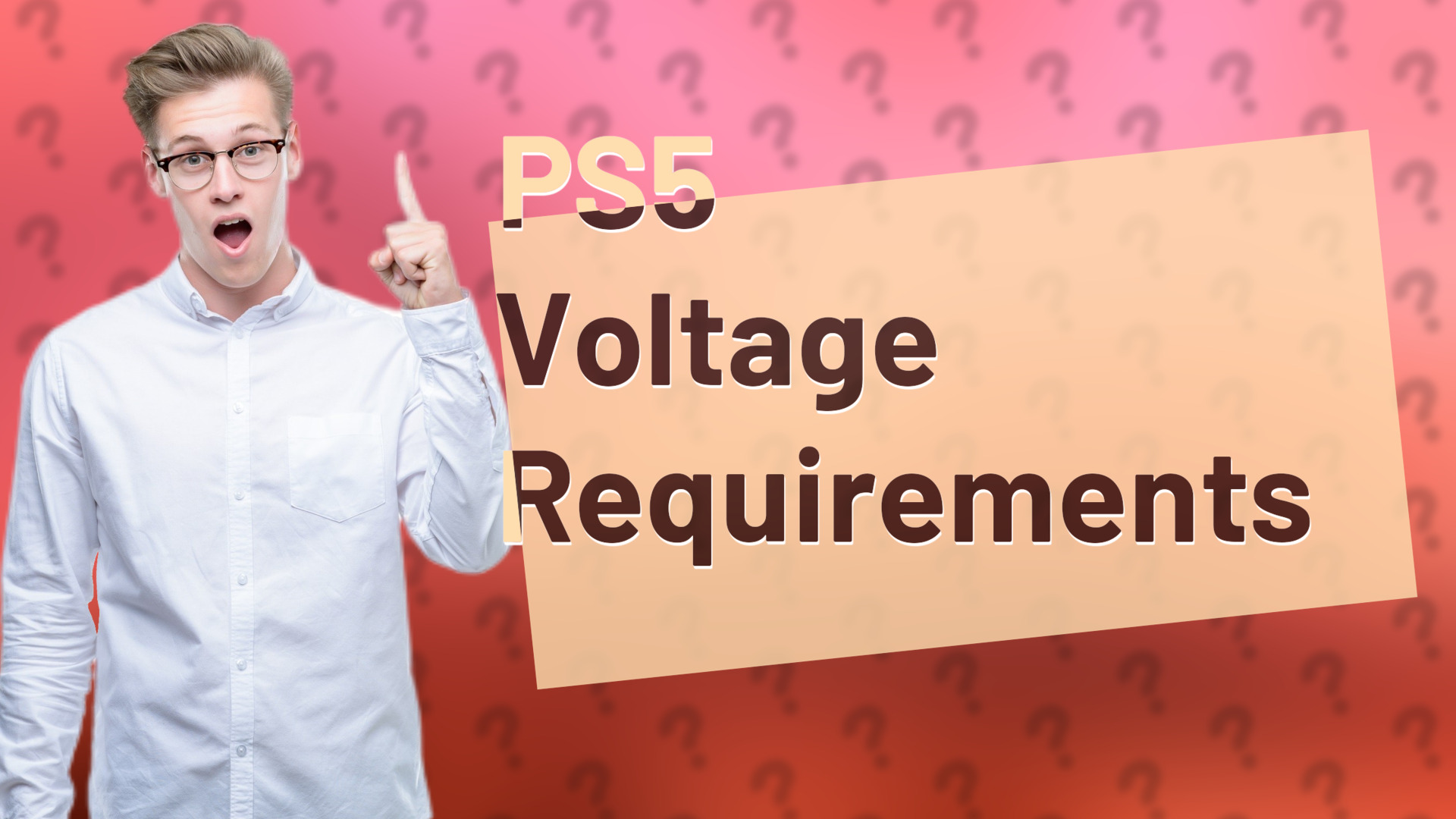 PS5 Voltage Requirements