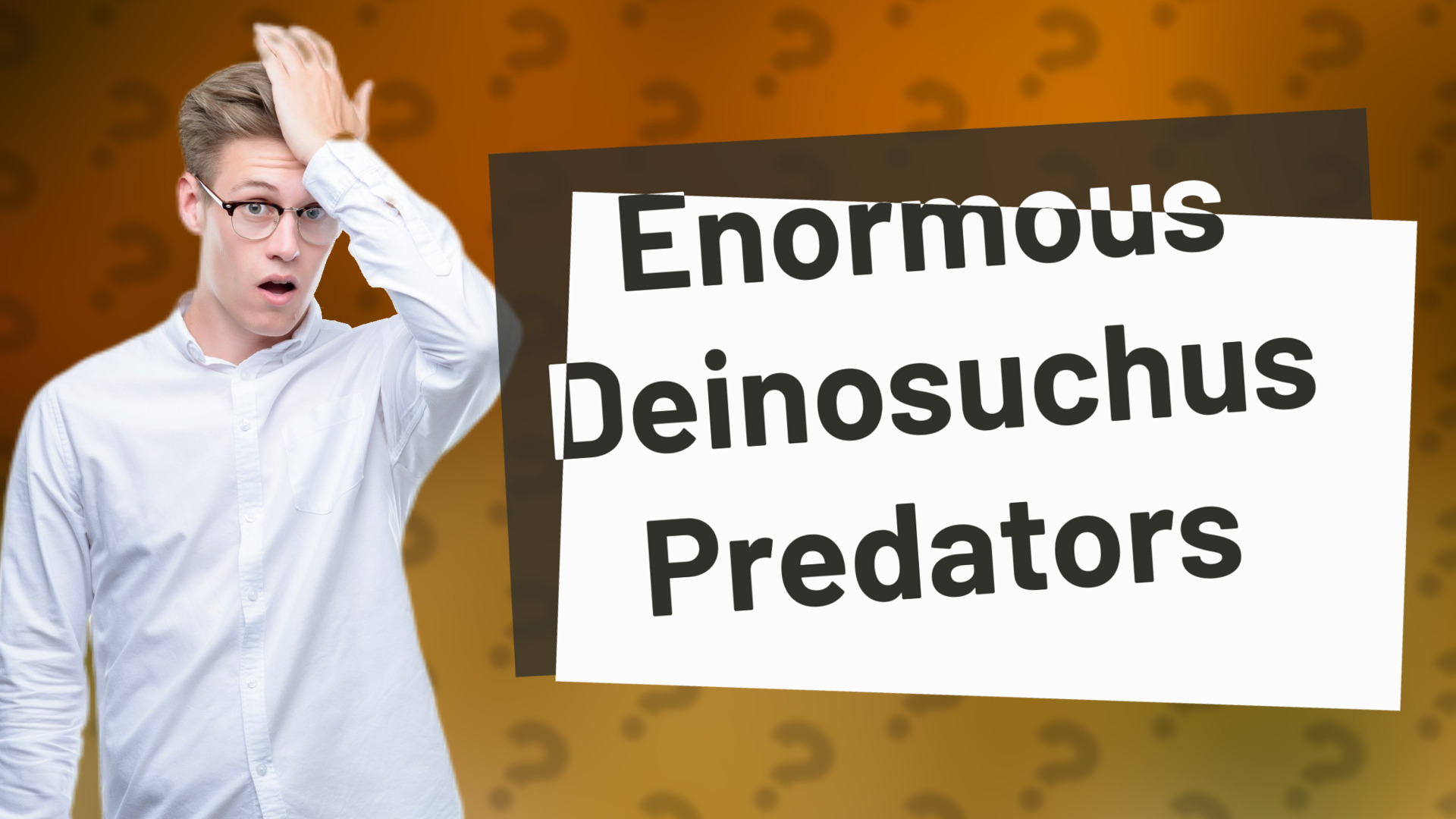 Enormous Deinosuchus Predators
