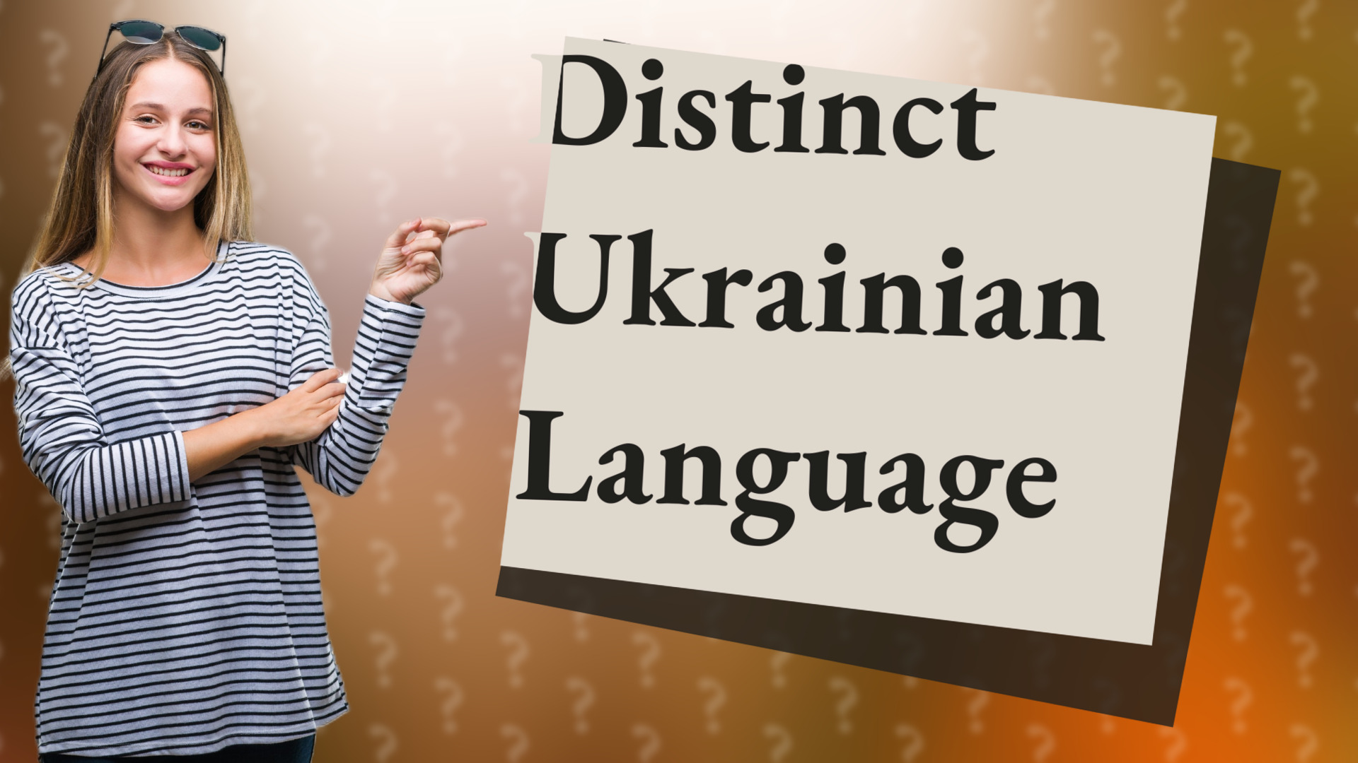 Distinct Ukrainian Language