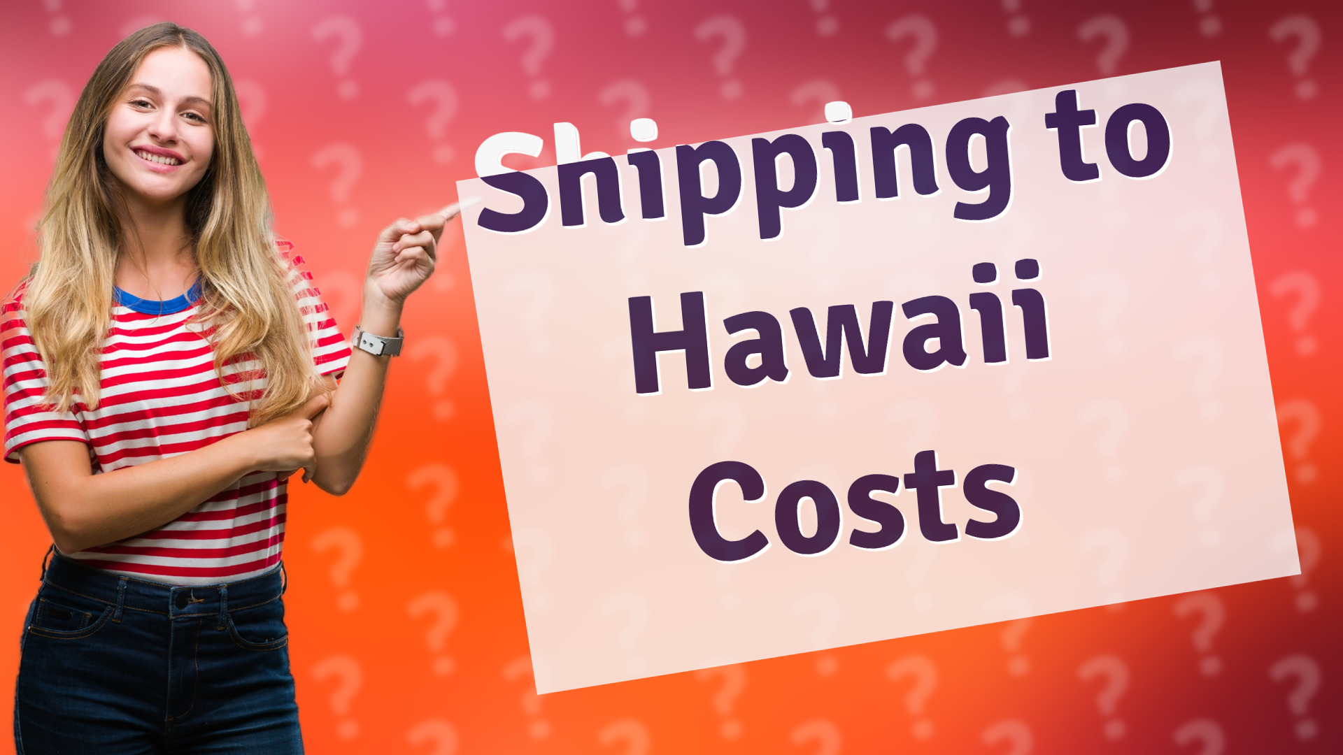 Shipping to Hawaii Costs