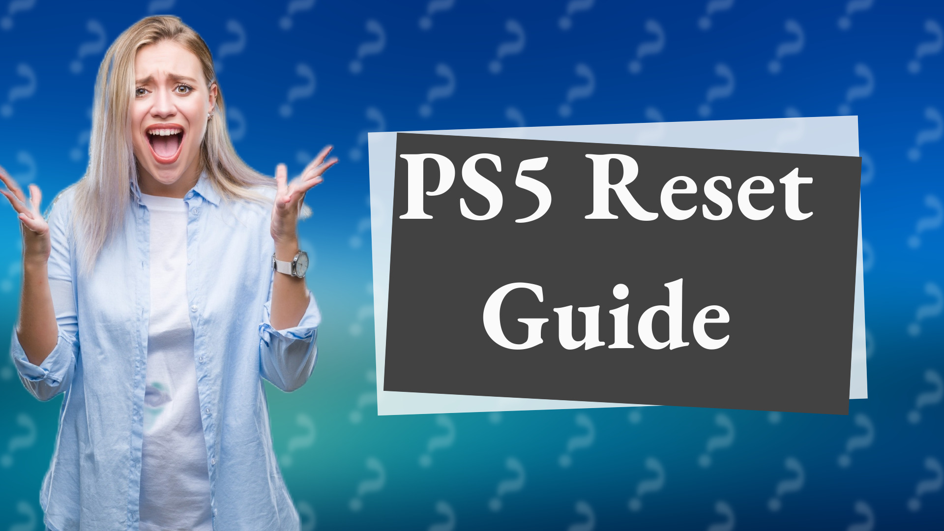 PS5 Reset Guide