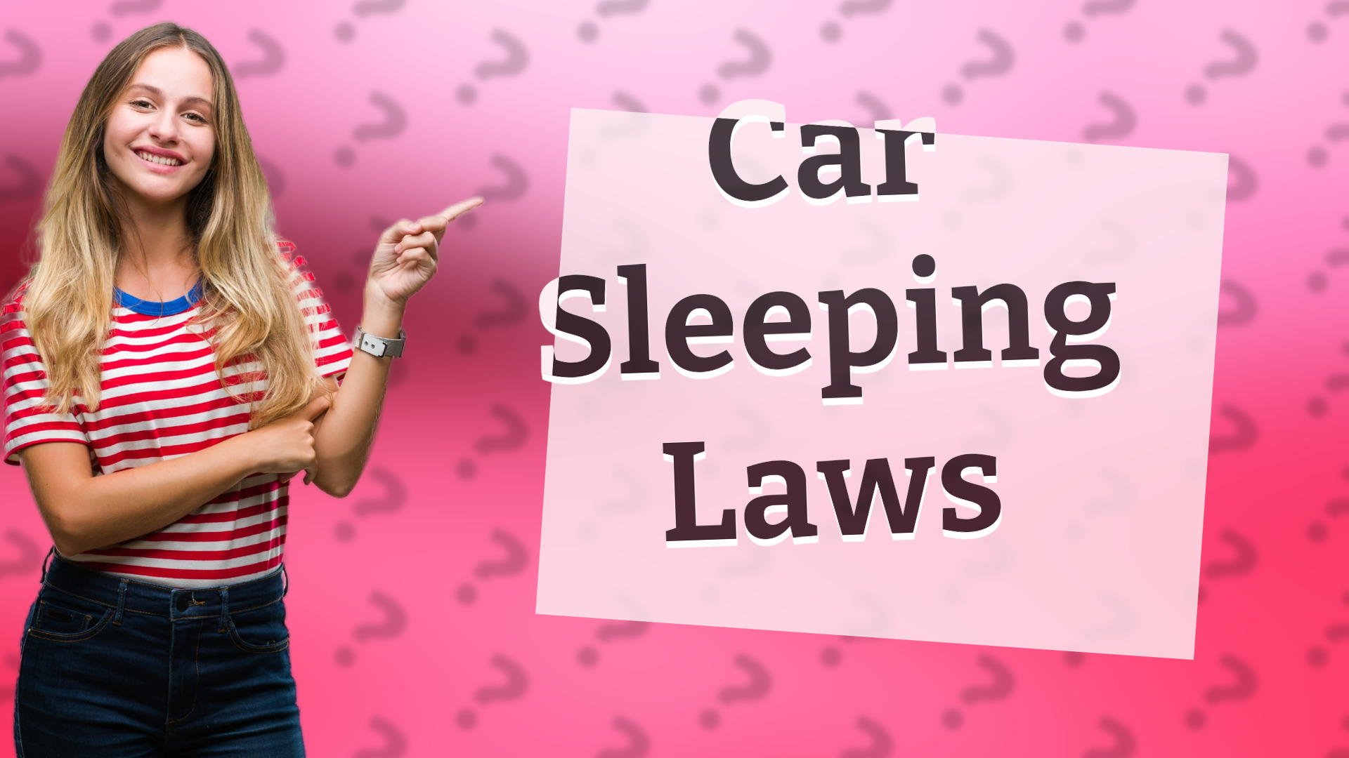Car Sleeping Laws