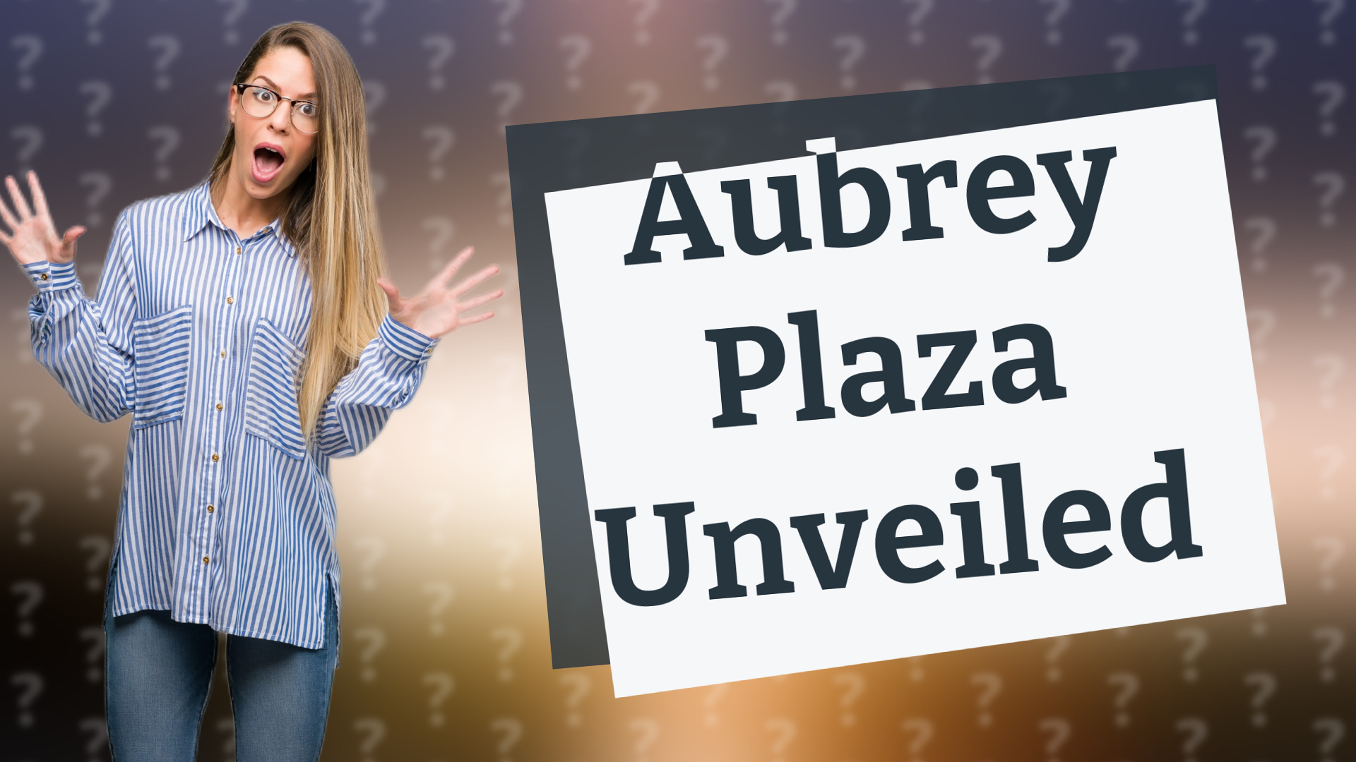 Aubrey Plaza Unveiled