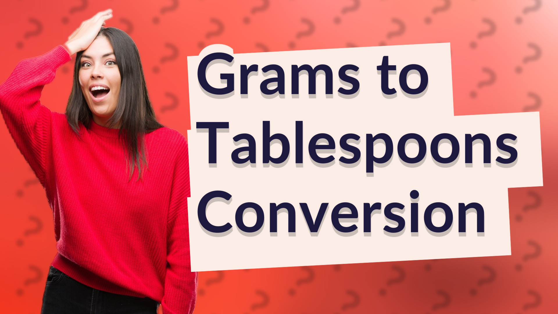 Grams to Tablespoons Conversion