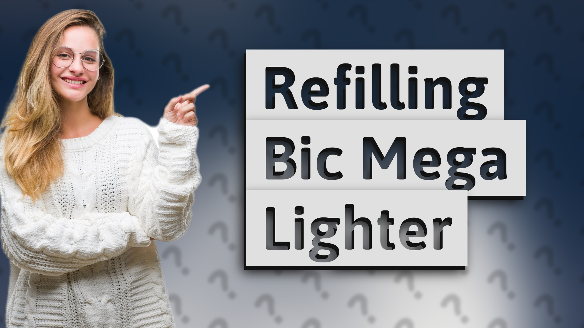 Refilling Bic Mega Lighter