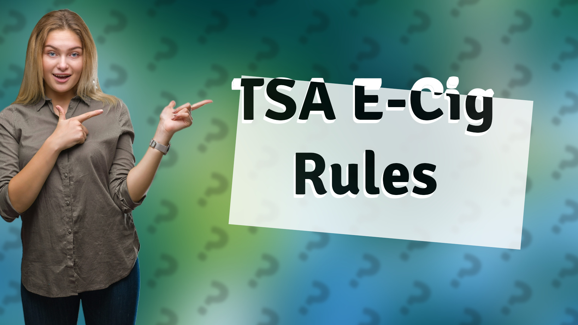 TSA E-Cig Rules