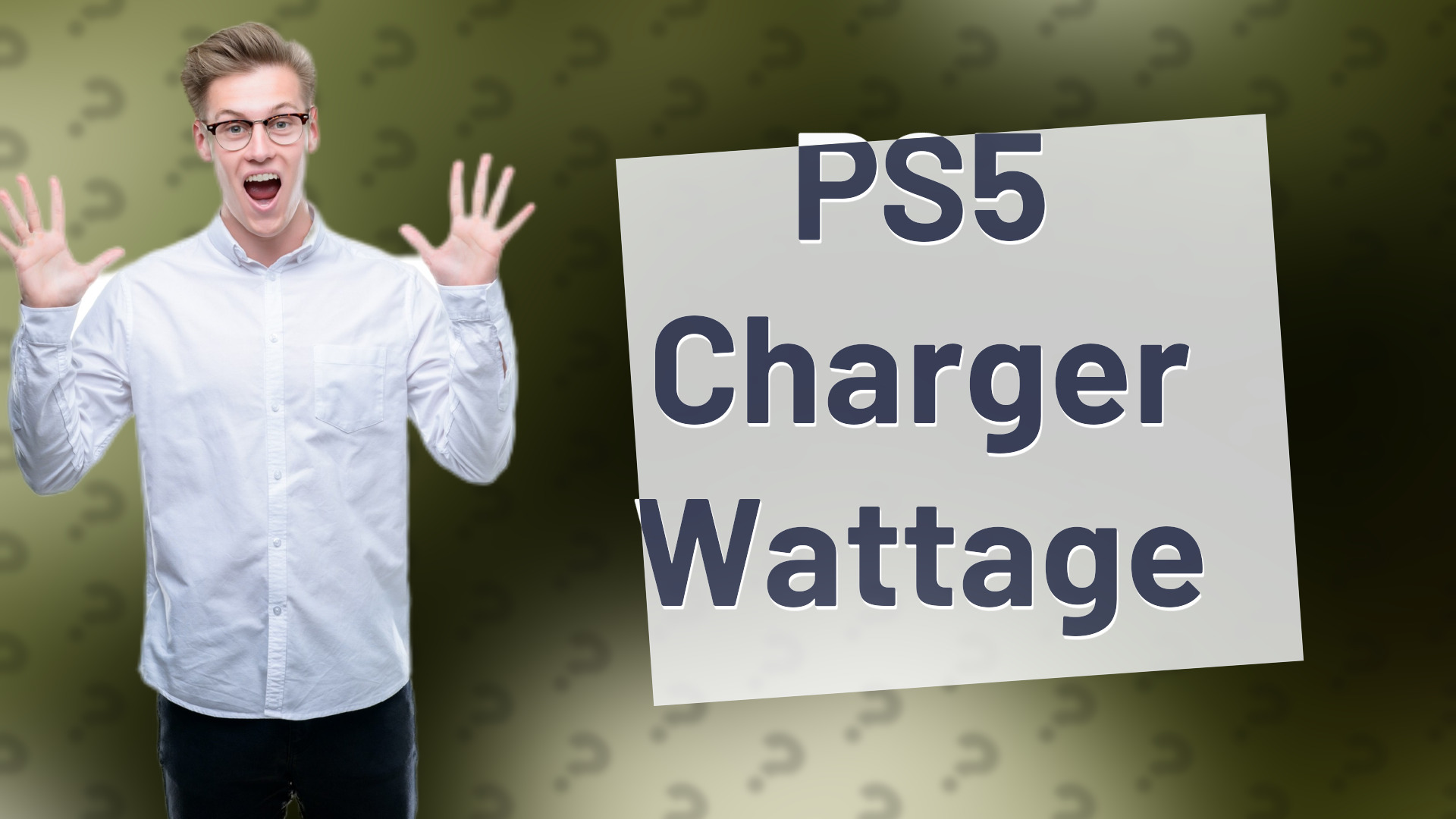 PS5 Charger Wattage