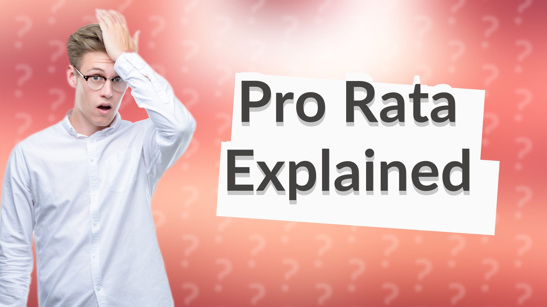 Pro Rata Explained
