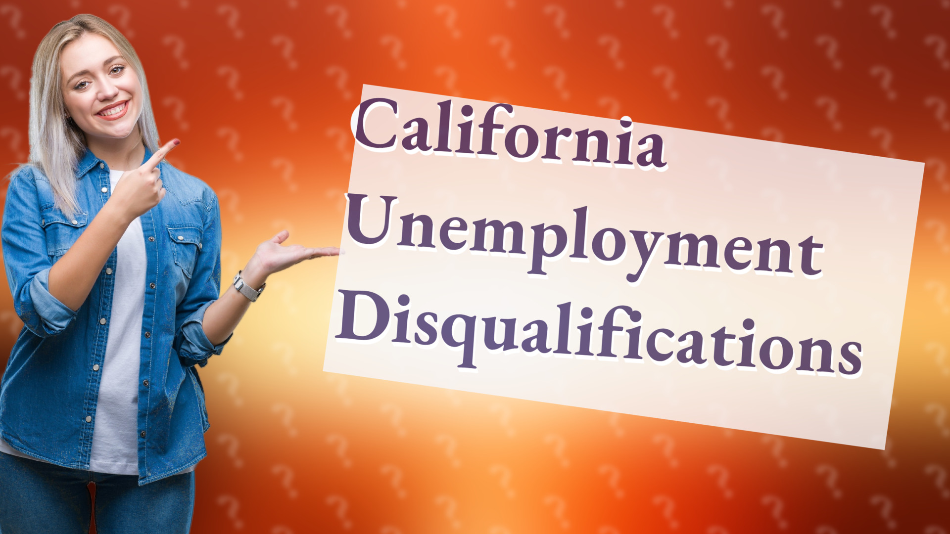 California Unemployment Disqualifications