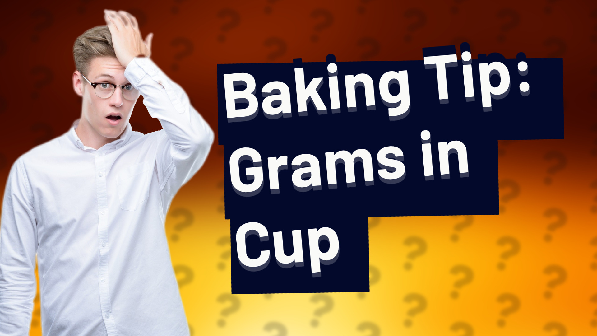 Baking Tip: Grams in Cup