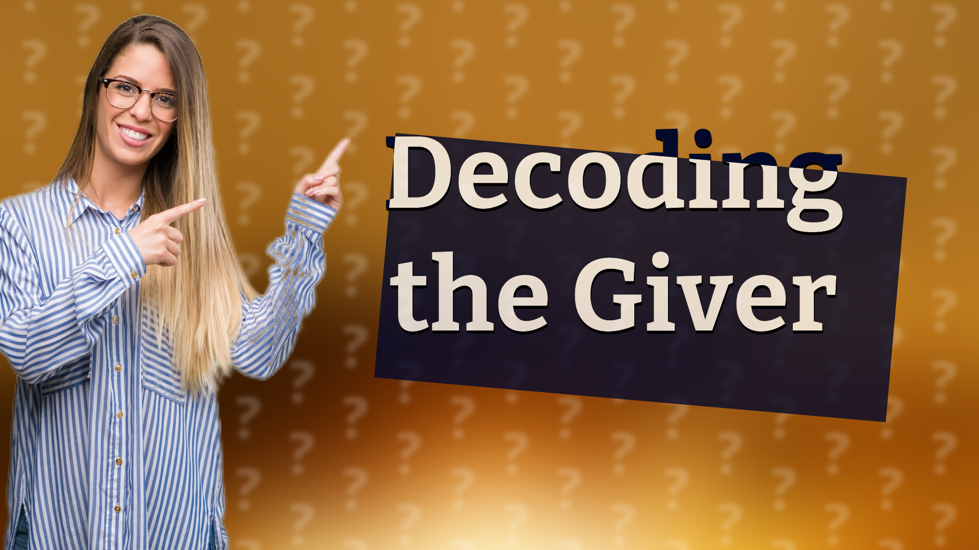 Decoding the Giver