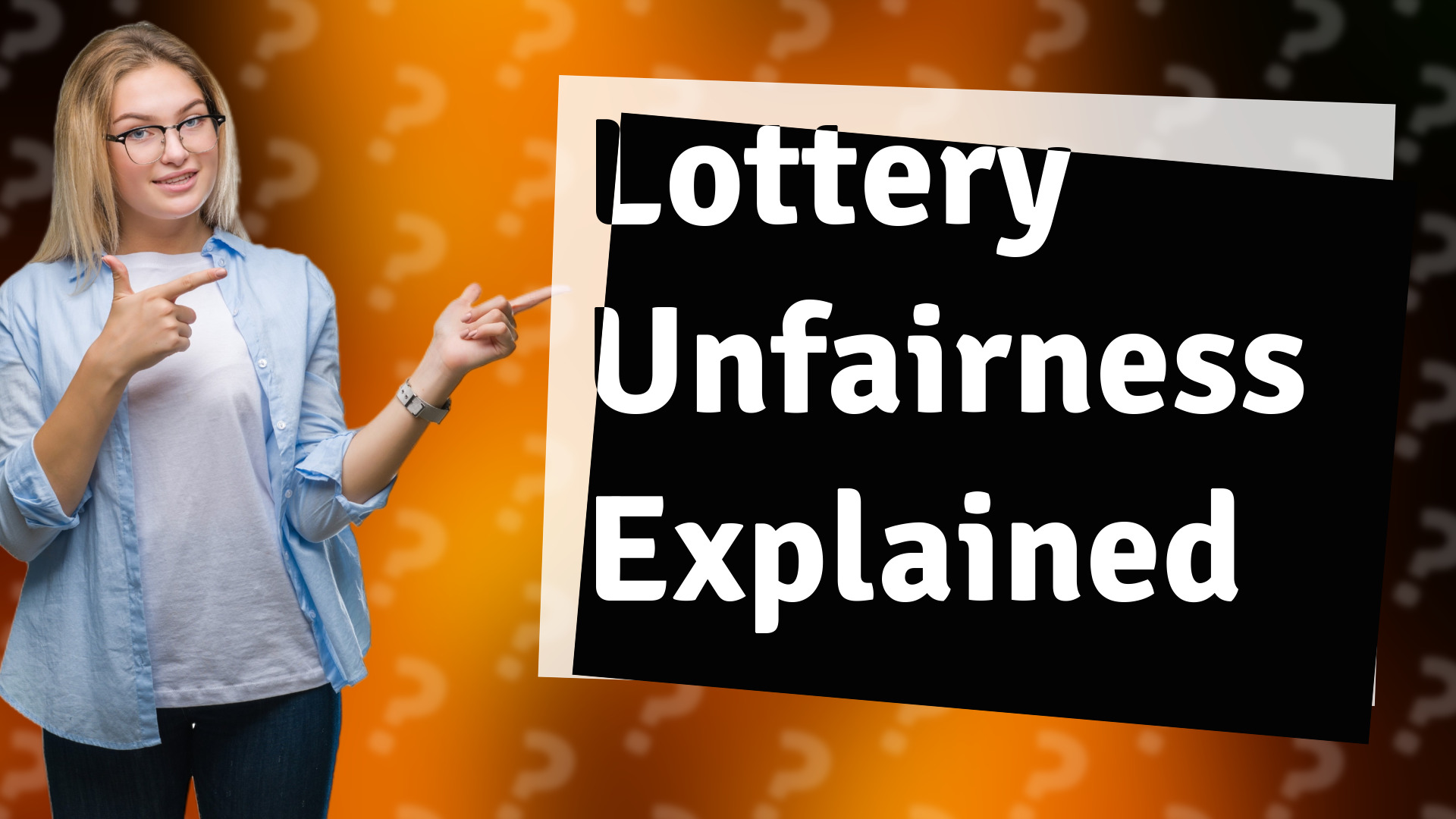 Lottery Unfairness Explained