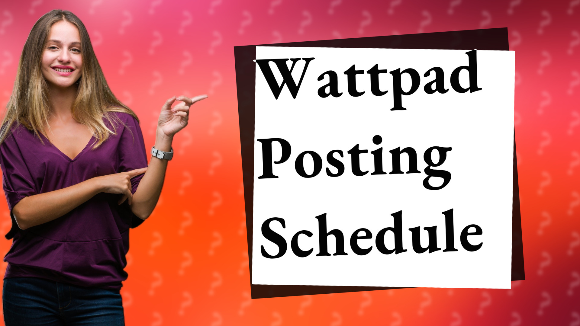 Wattpad Posting Schedule
