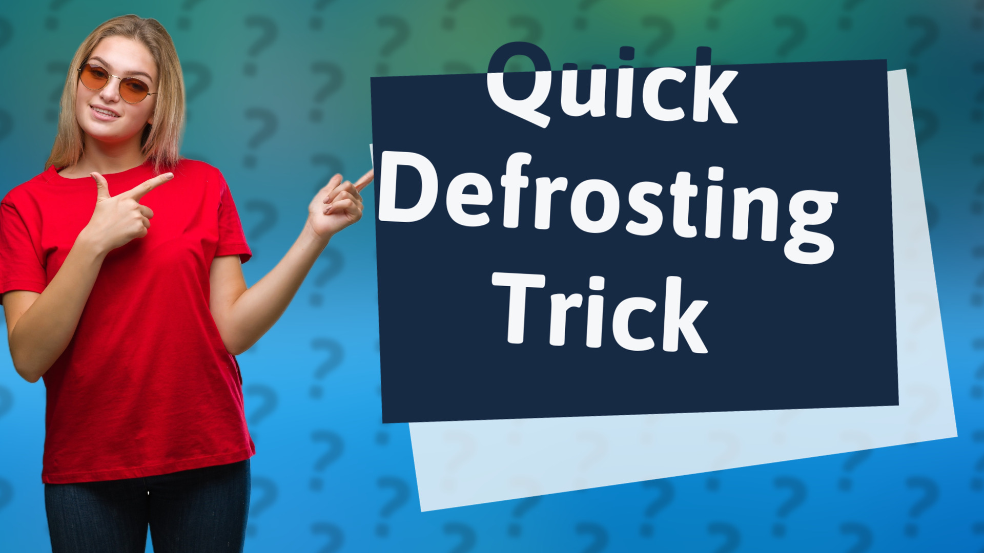 Quick Defrosting Trick