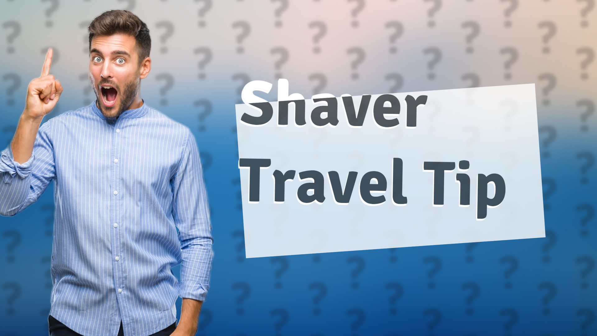 Shaver Travel Tip