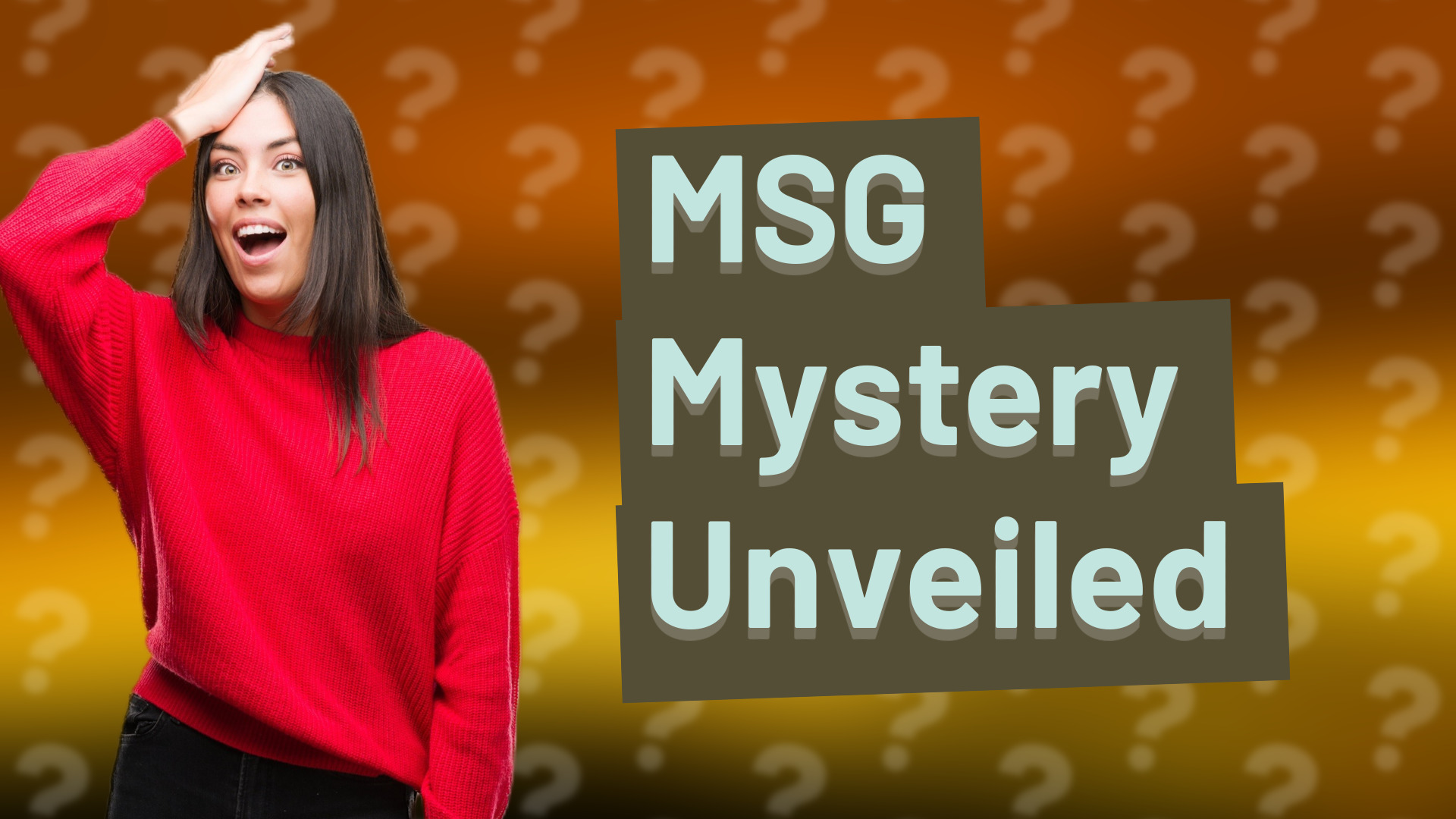 MSG Mystery Unveiled
