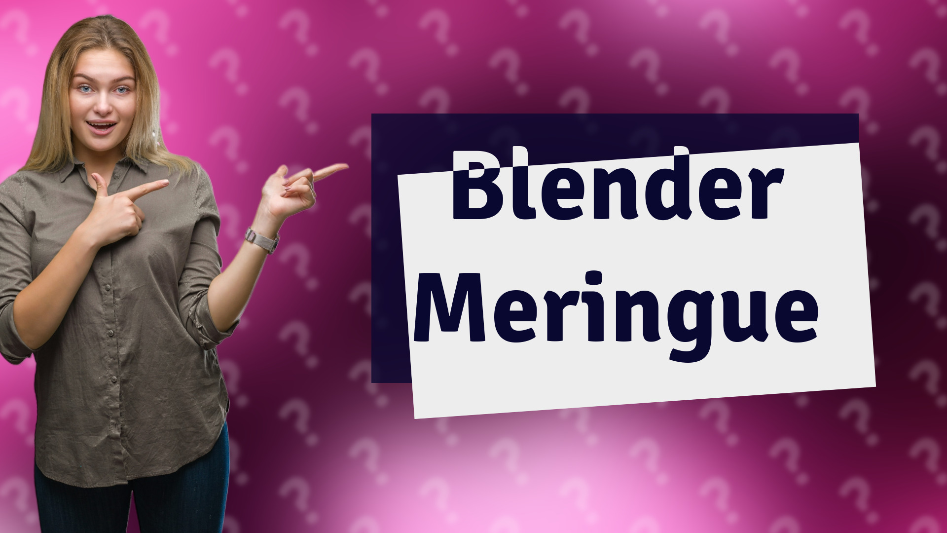 Blender Meringue