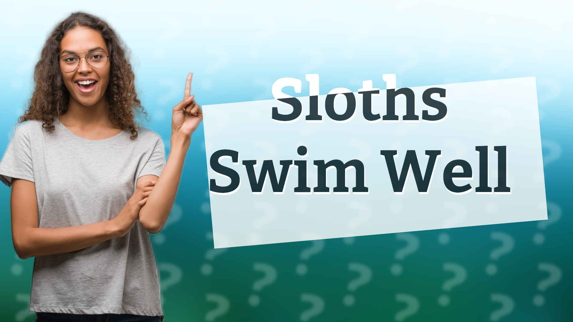 Sloths Swim Well